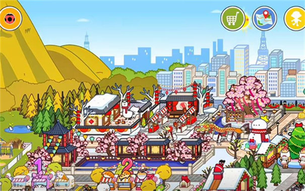 米加小镇世界新年小屋
