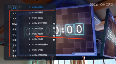 野火聚合TV频道切换操作